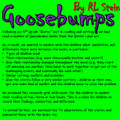 Goosebumps by RL Stein, Novel Comparison Worksheet/Resource Grid- FREE