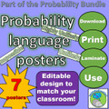 Probability: Language Cards for Classroom Display