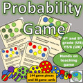 Probability - Game: Vocabulary, Fraction, decimal and percentage outcomes