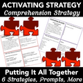 Comprehension Strategy: Prior Knowledge: Cross-Curricular: Teacher Task Cards