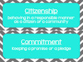 Great Expectations Classroom Culture Resources (chevron theme)