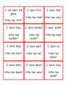 I Have Who Has Sight Words - set 4