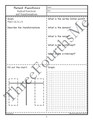 Transformations of Radical (Square Root) Functions Classwork or Homework