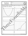 Review of Functions: Activity, Classwork and / or Homework