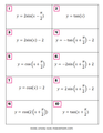 Trig Graphs and Transformations Card Match