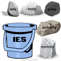 Forming Plurals - 3 COMPLETE CENTER ACTIVITIES (-s, -es -ies,-ves) - L.1.1.C