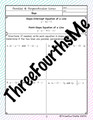 Slope with Parallel and Perpendicular Lines Scaffolded Notes