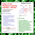 Origin of Life/Phylogeny Learning Activities for AP Biology (Distance Learning)