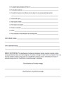Regular and Modified Classification of Energy Worksheet Set #1
