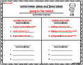 Watermelon and Seed Ideas- Writing activity