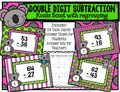 Double Digit Subtraction Koala Scoot Task Cards