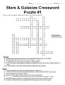 Stars and Galaxies Crossword Puzzle Series