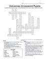 Volcanoes and Earthquakes Crossword Puzzle Set