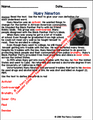 Huey Newton Black History Comprehension Reflection Discussion Activity and Lesson