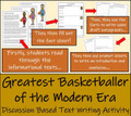 Discussion Based Writing Unit - Greatest Basketball Player of the Modern Era?