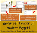 Discussion Based Writing Unit - Ancient Egypt's Greatest Leader?
