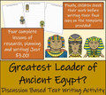Discussion Based Writing Unit - Ancient Egypt's Greatest Leader?