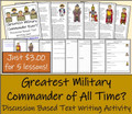 Discussion Based Writing Unit - Greatest Military Commander of All Time?