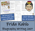 Frida Kahlo - 5th & 6th Grade Biography Writing Activity