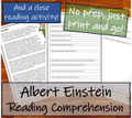 Albert Einstein - 5th & 6th Grade Close Read & Biography Writing Bundle