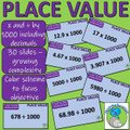 Place Value - PowerPoint - Multiplying and dividing digits by 10, 100 and 1000 (including decimals)