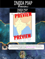 India Map - Print & Digital, Answer Key - FREEBIE