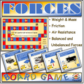 Forces - 48 Question Board Game for Middle School Science