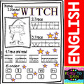 Halloween Free Word Work Mini-Set for Little Kids - FREE