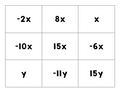 Combine Like Terms Class Activity