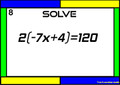 Solving Multi-Step Equations: Task Cards- 30 Problems