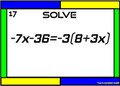 Solving Multi-Step Equations: Task Cards- 30 Problems