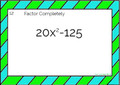 Factoring Special Cases: Task Cards - 20 Problems