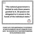 Federalist vs. Anti-Federalist Quote Throw Down plus exit ticket