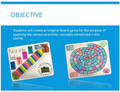 Create an Economics Board Game - Student Centered Learning - Create and Innovate