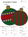 Christmas/Holiday Geometry Color Sheets (Congruence, Pythagorean Thm, etc)