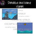 Daedalus and Icarus clipart