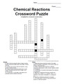 Introduction to Chemistry - Chemical Reactions Crossword Puzzle