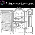 Antique furniture clipart