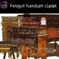 Antique furniture clipart