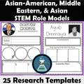 Scientist Biographies #3: 25 STEM Asian, Middle Eastern and Asian-American Scientists Research Template