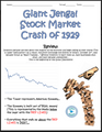 Giant Jenga - Stock Market Crash of 1929 simulation game