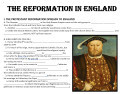 Reformation In England