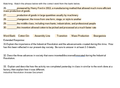 Industrial Revolution/Mass Production Test