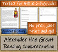 Alexander the Great Close Reading Activity | 5th Grade & 6th Grade