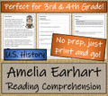 Amelia Earhart Close Reading Activity | 3rd Grade & 4th Grade