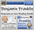 Benjamin Franklin - 3rd & 4th Grade Close Read & Biography Writing Bundle