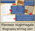 Florence Nightingale - 3rd & 4th Grade Biography Writing Activity