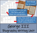 George III - 5th & 6th Grade Biography Writing Activity