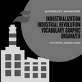 Industrialization/Industrial Revolution Vocab Graphic Organizer