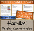 Hannibal Close Reading Activity | 3rd Grade & 4th Grade